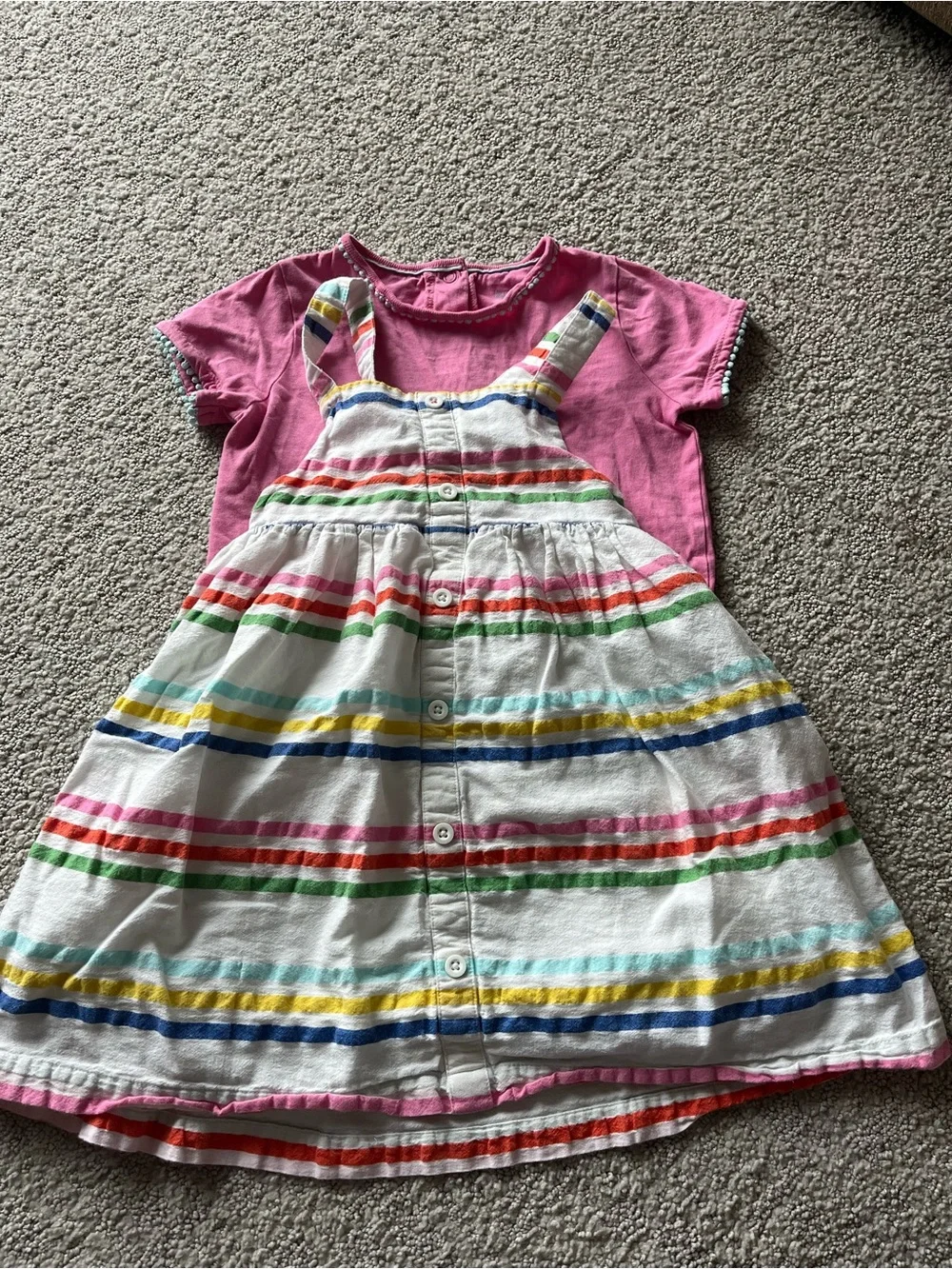 Mini Boden Sundress and Shirt 3-4y